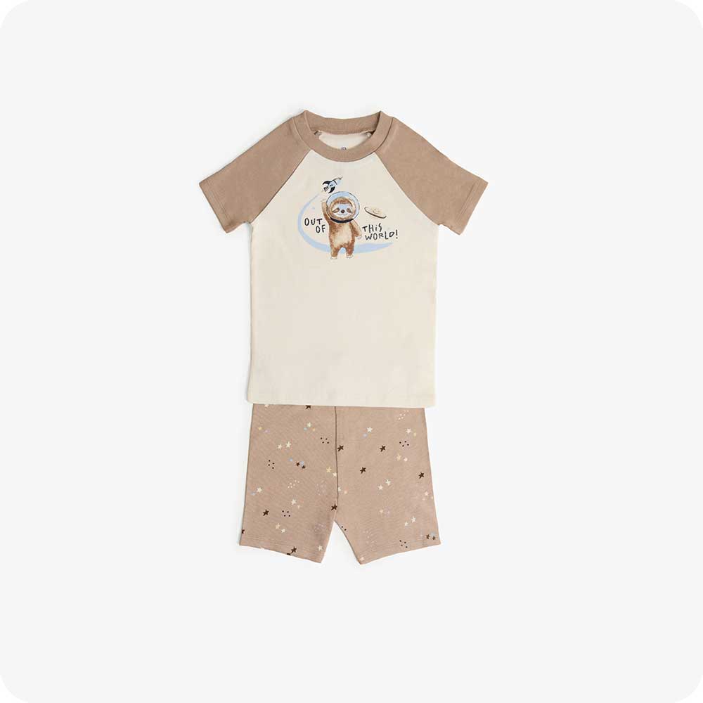 Image 86: Sloth Kids Pajamas Cozy Sleep Set - Warmies